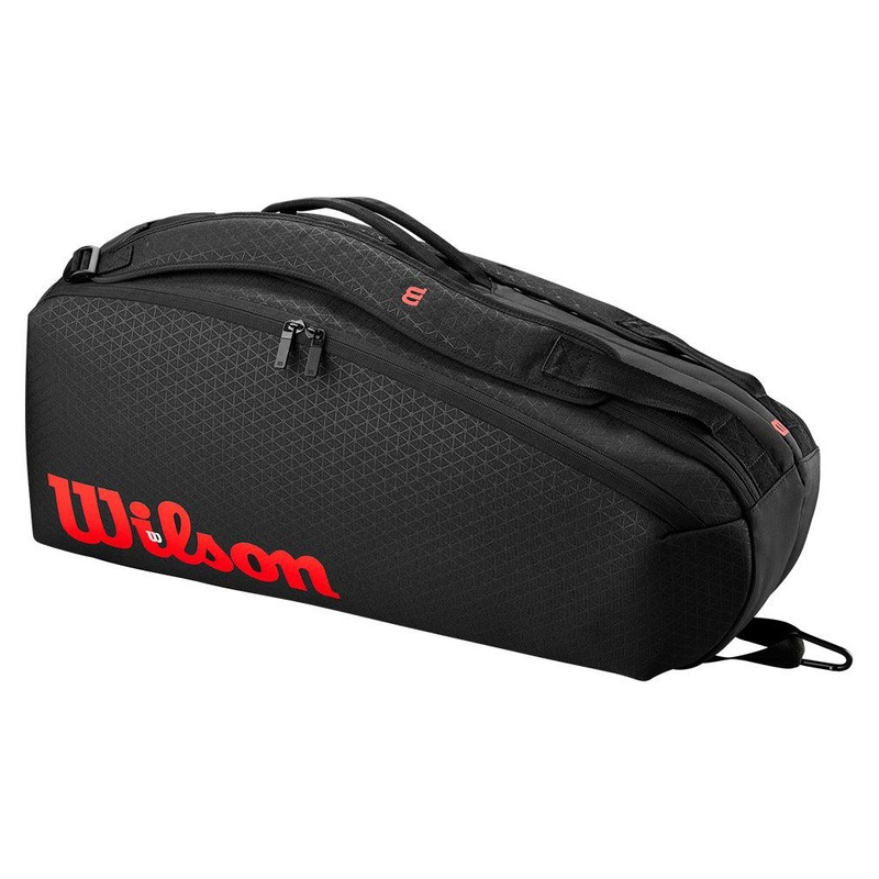Clash V3 6 Pack Tennis Racquet Bag Black and Infrared