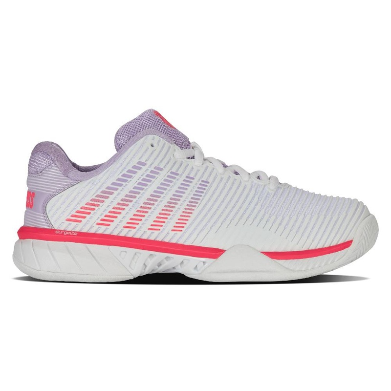 K-Swiss Hypercourt Express 2 Women’s Tennis Shoe (White/Orchid Petal)