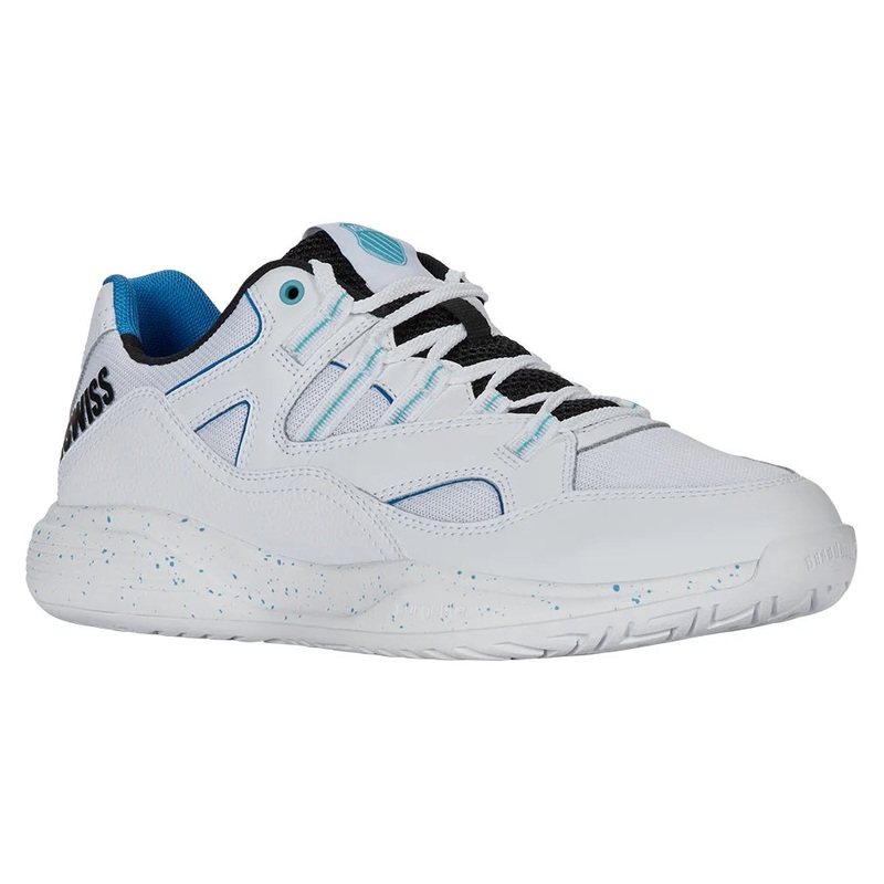 Men`s Tura Team Pickleball Shoes White and Brilliant Blue