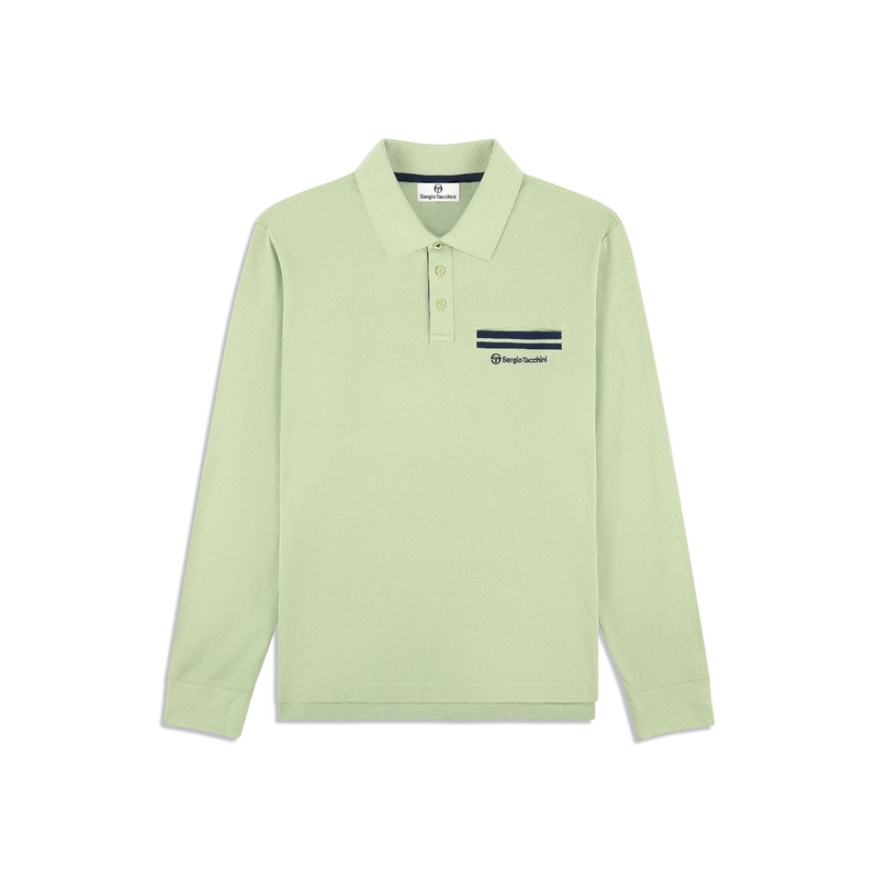 Sergio Tacchini Dario Long Sleeve Polo -Reseda
