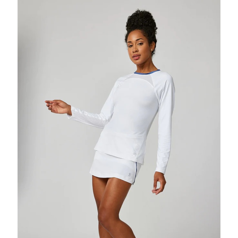 Women’s Sofibella Raglan Long Sleeve Tennis Top Small
