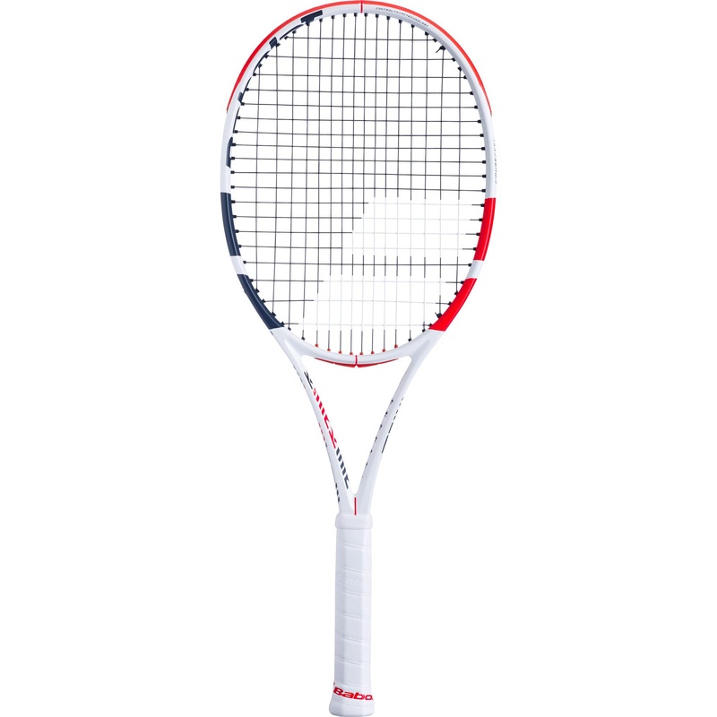 Babolat Pure Strike Lite 265g Unstrung Tennis Racket G2 WHITE/RED/BLACK