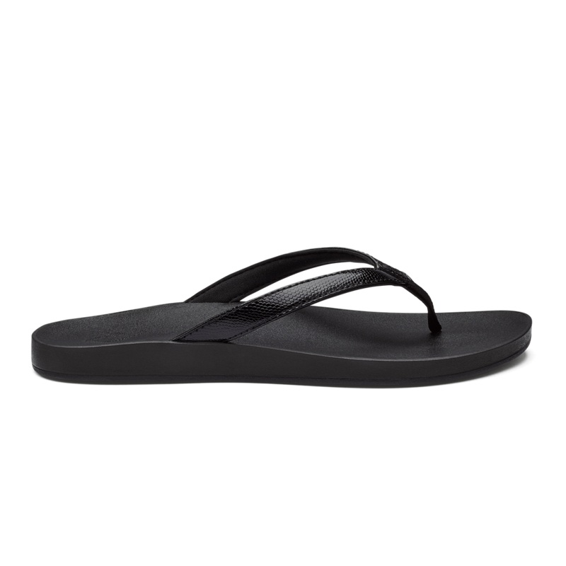 Olukai Womens Puawe Sea Glass/Black 6