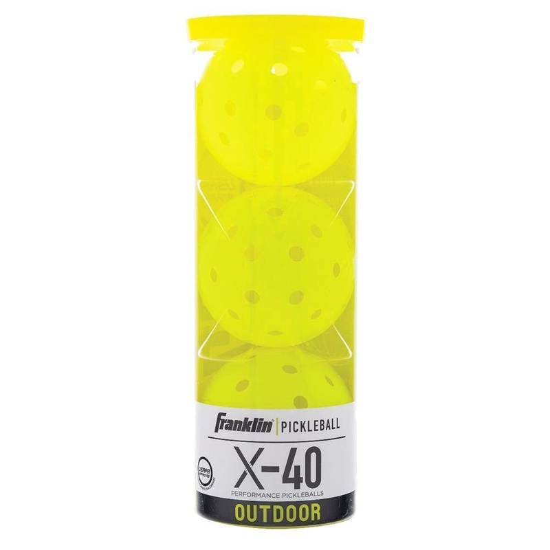 X-40 Outdoor Pickleballs 3 Pack Optic