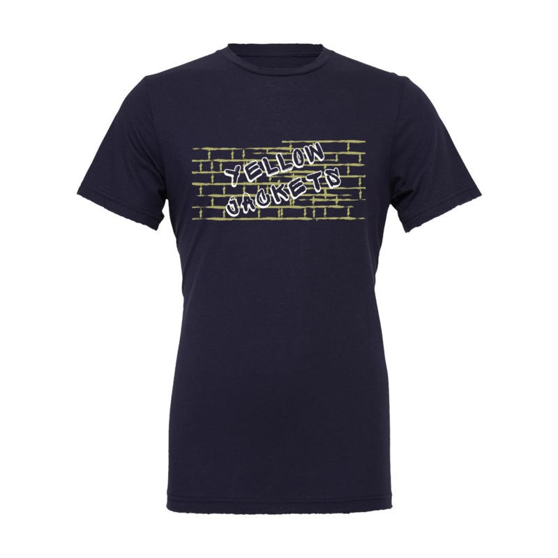 Yellow Jackets Brick Graffiti Shirt