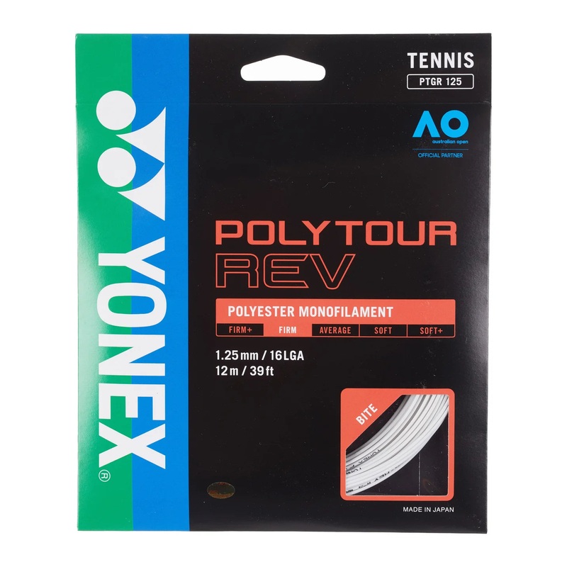 Yonex Polytour Rev 1.25 – 16L Gauge White