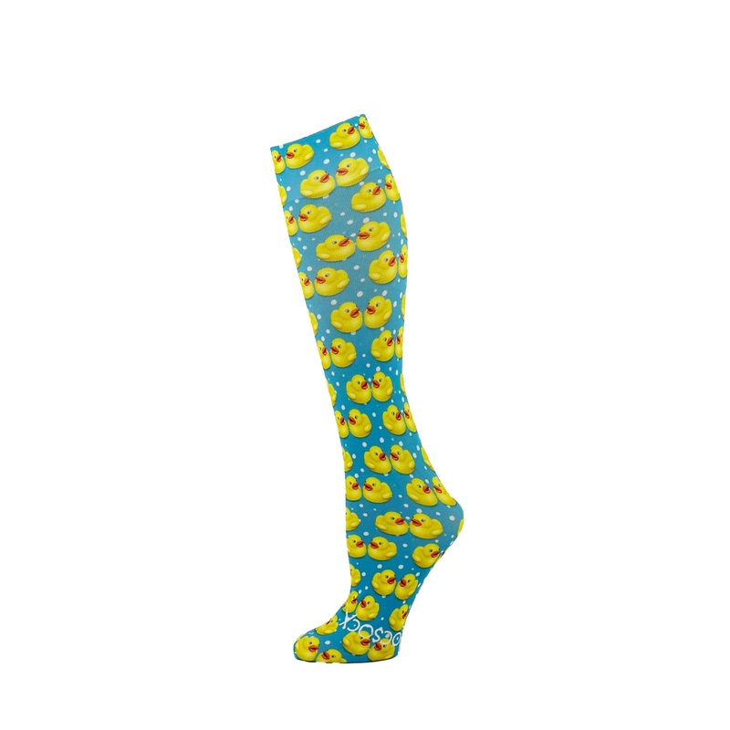 Hocsocx Liner Socks Rubber Duckies Youth: shoe sizes 13-4