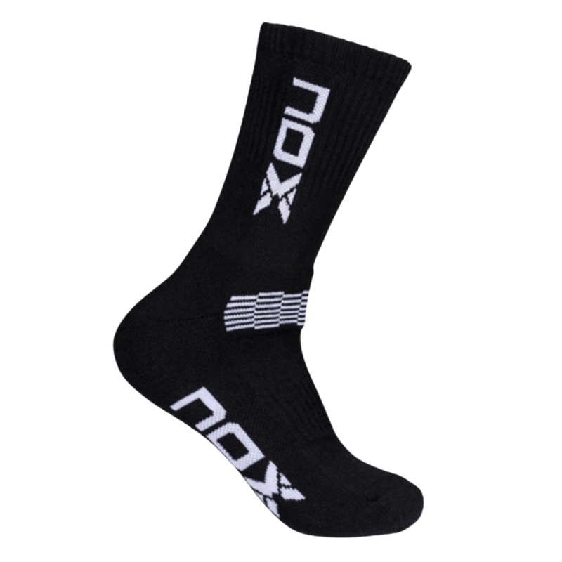 NOX MID LENGTH BLACK WITH WHITE LOGO MEN’S TECHNICAL SOCKS. 39-45 (Pack of 6 pairs)