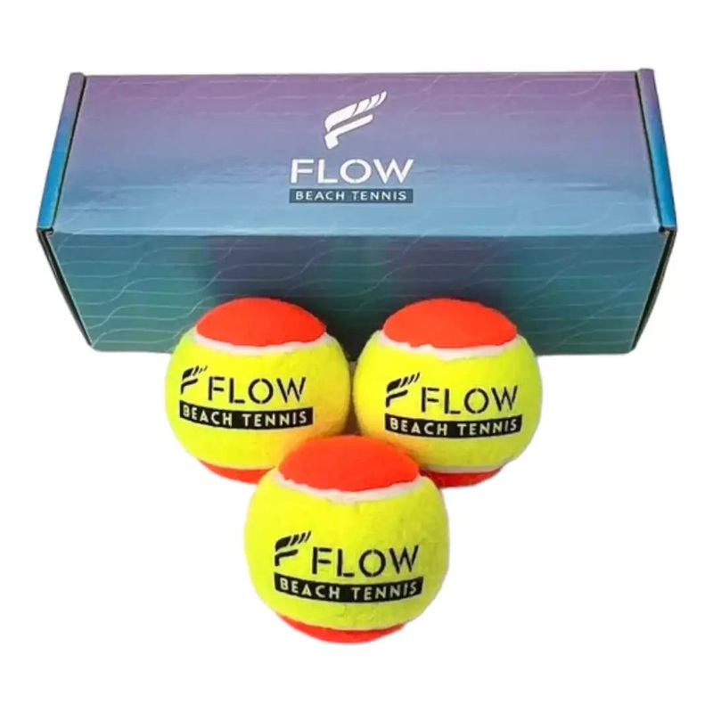 Flow  I.T.F Approved Beach Tennis Ball (pack of 3)