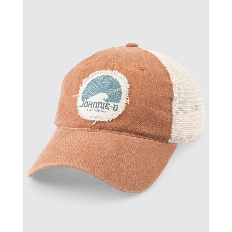 Johnnie-O Surf & Supply Trucker Hat Orange