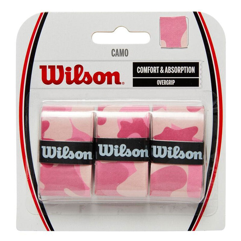 Wilson Pro Overgrip Tennis Grip Pink Camo –  3 Pack