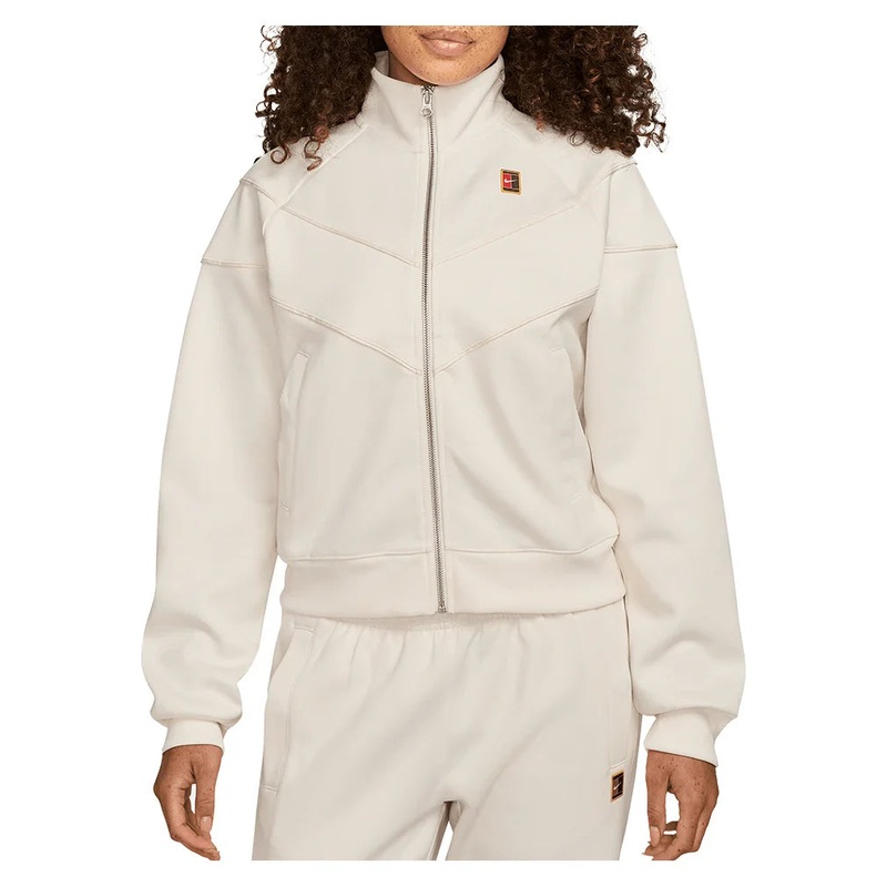 Women`s Court Dri-FIT Heritage Windrunner Poly Knit Jacket Pale Ivory