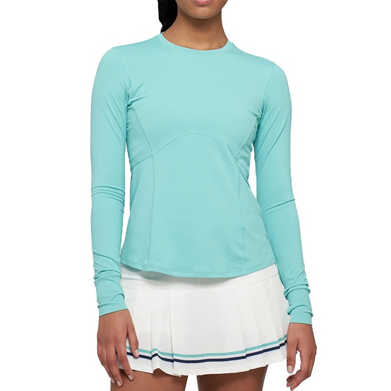 Women`s Solar Titan Long Sleeve Tennis Top Aquamarine