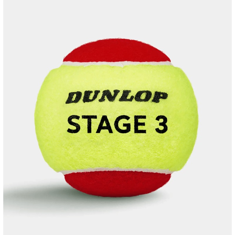 Dunlop Stage 3 Red Tennis Balls – Pack with 12 Balls