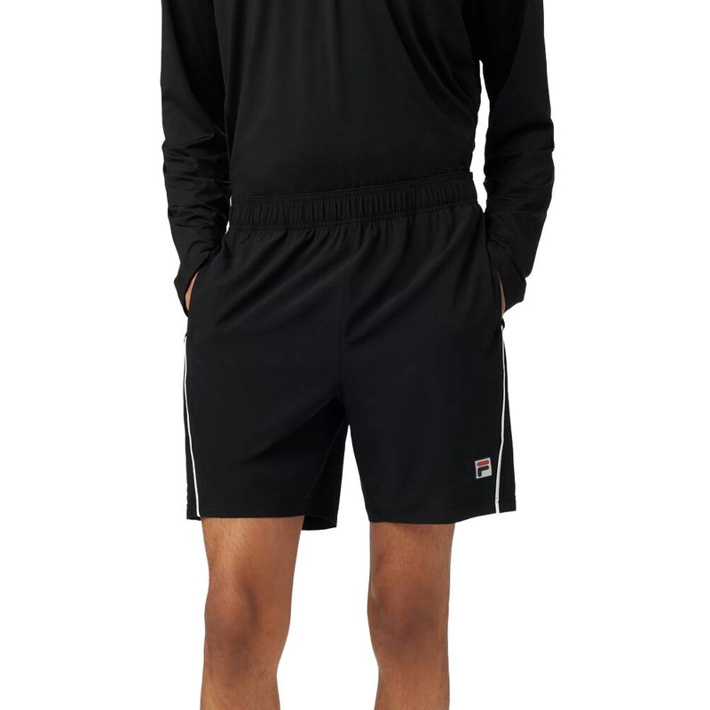 Fila Men’s Piped Stretch Woven Short (Black/White)