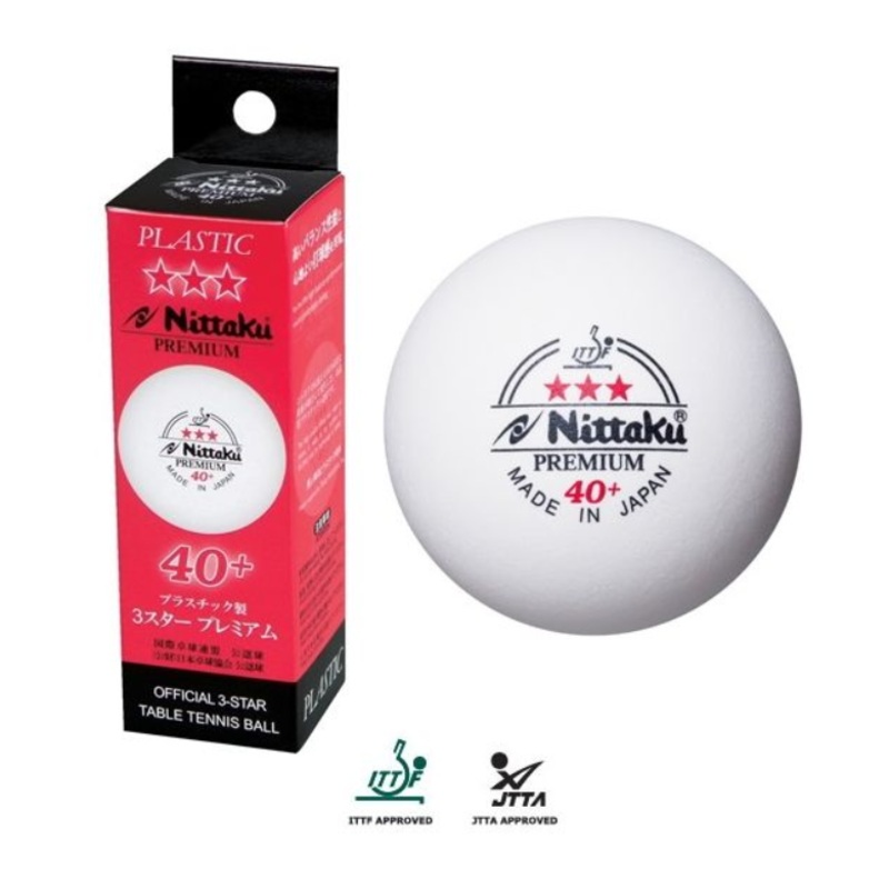 3 Balles NITTAKU 3* PREMIUM 40+