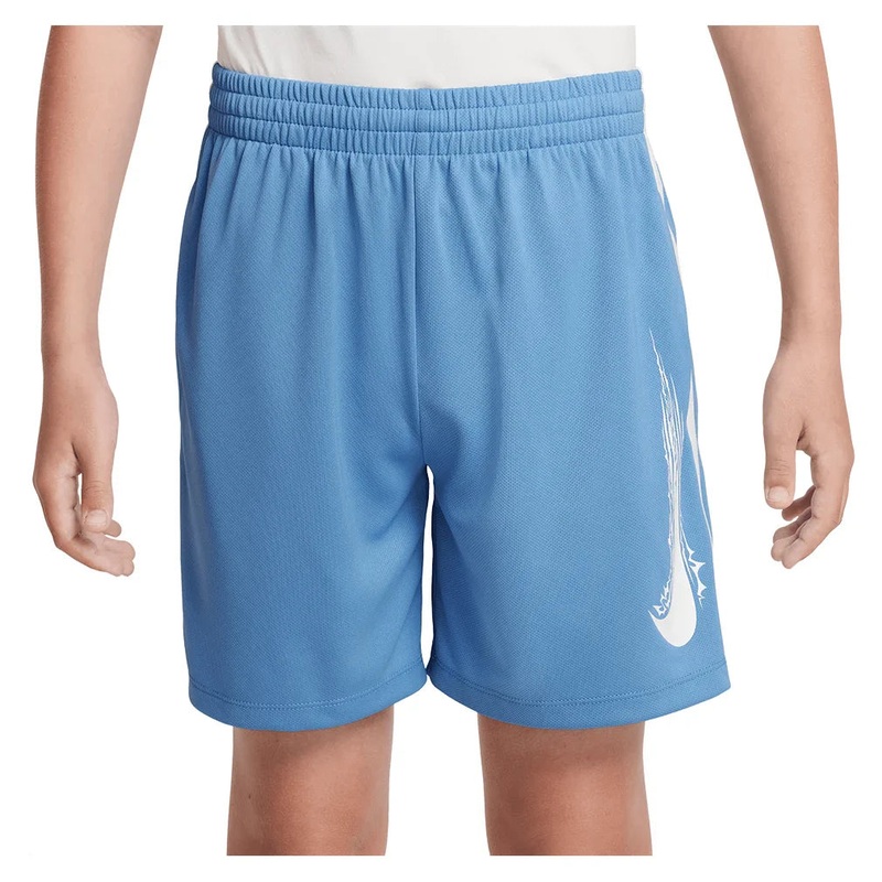 Boys` Dri-FIT Multi Woven Training Short Blue Beyond and White