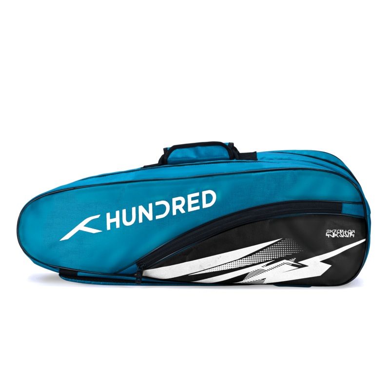 Hundred Cosmogear Badminton Kitbag – Teal Blue/Black Teal Blue/Black 6 Racket