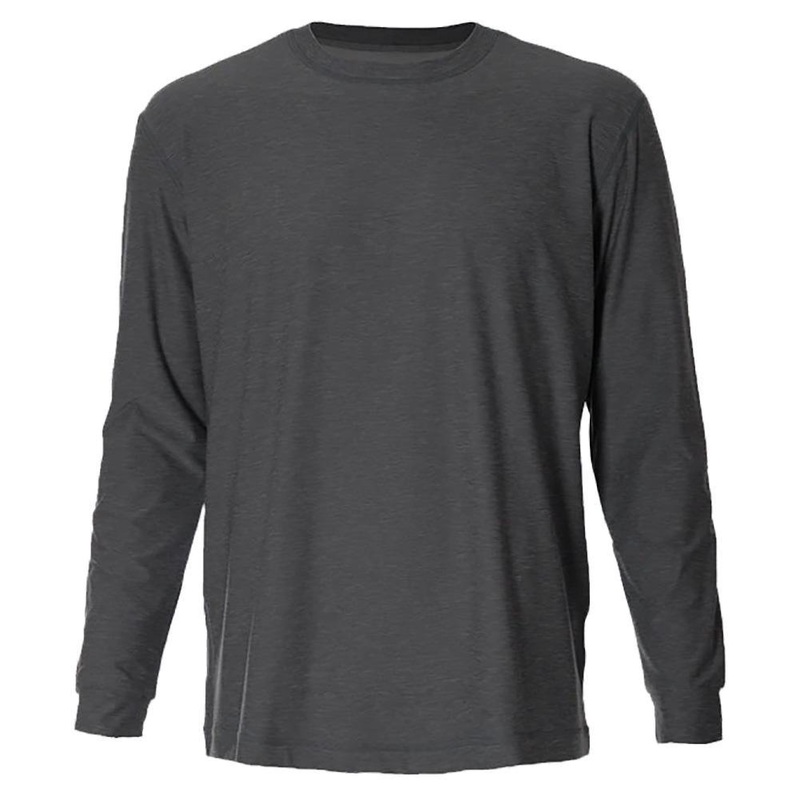 Men’s SB Sport Classic Fit Long Sleeve Tennis Crew Grey Melange