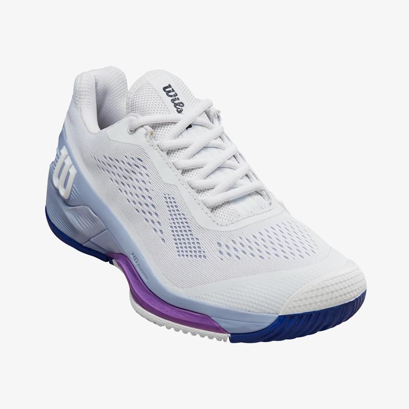 Wilson Rush Pro 4.0 Ladies’ Tennis Shoes [White/Eventide/Royal Lilac]