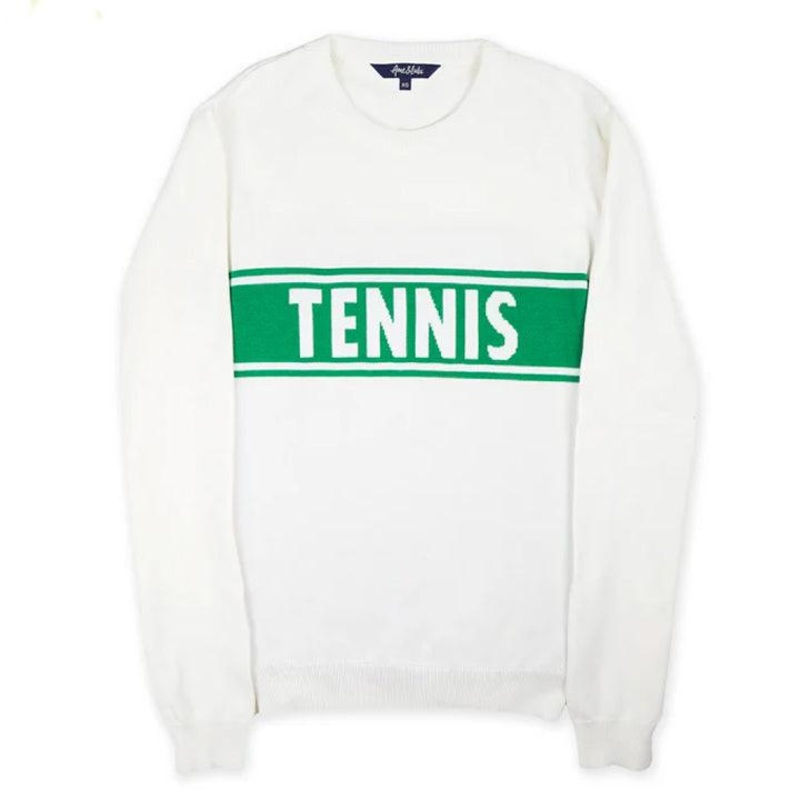 Women`s Club Sport Tennis Sweatshirt White and Green