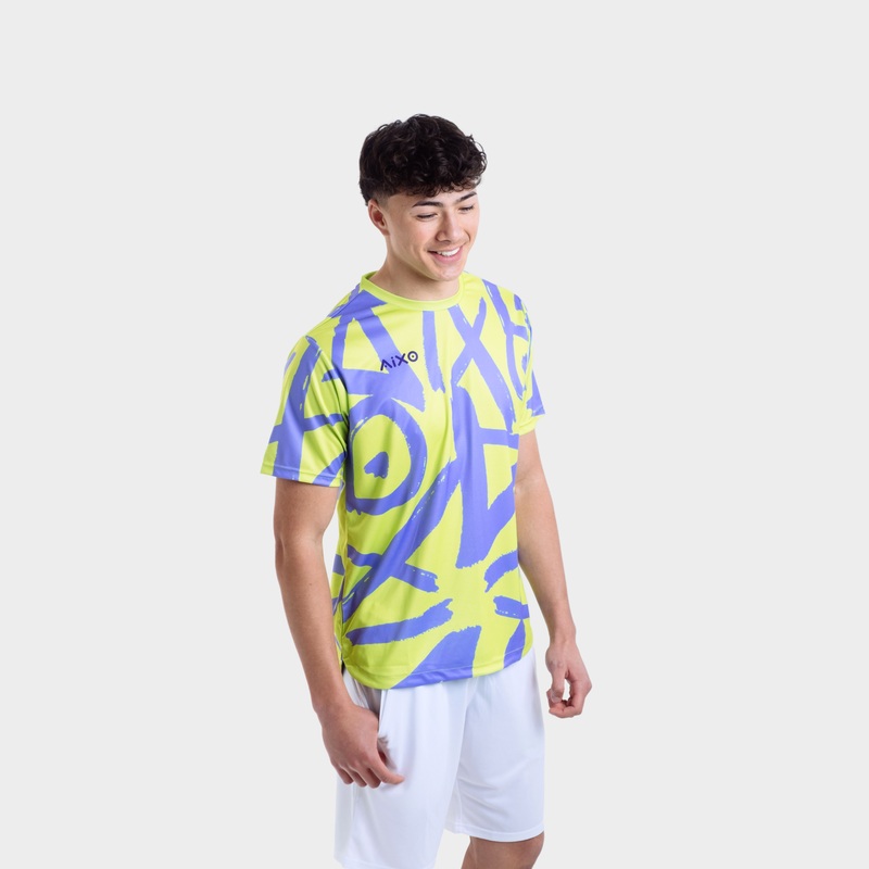 Aixo Tagged Mens T Shirt Lime LIME XS