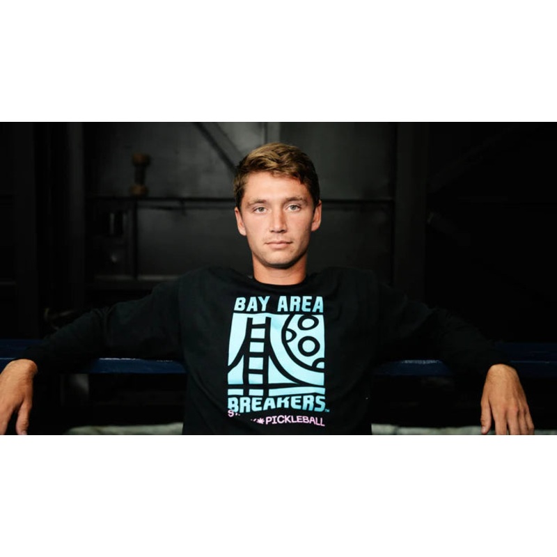 BLACK LONG SLEEVE BRIDGE TEE