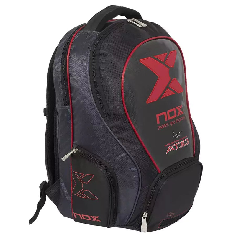 Nox Agustn Tapia ML10 STREET Racket Backpack Black Red