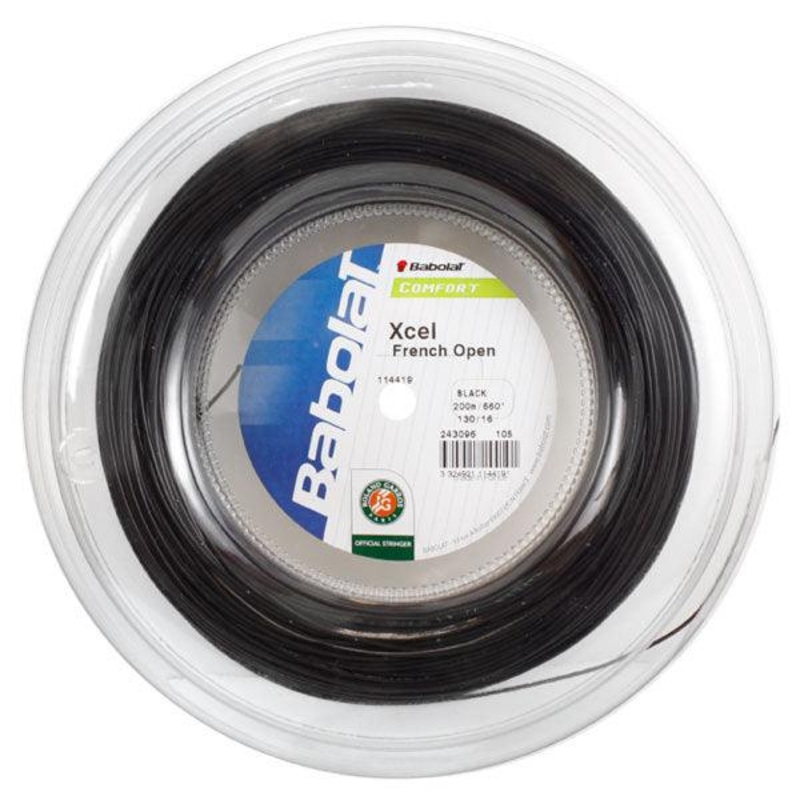 Xcel Black 16G Reel Tennis String