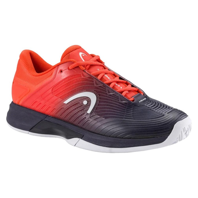 Men`s Revolt Pro 4.5 Wide Tennis Shoes Dark Blue and Red