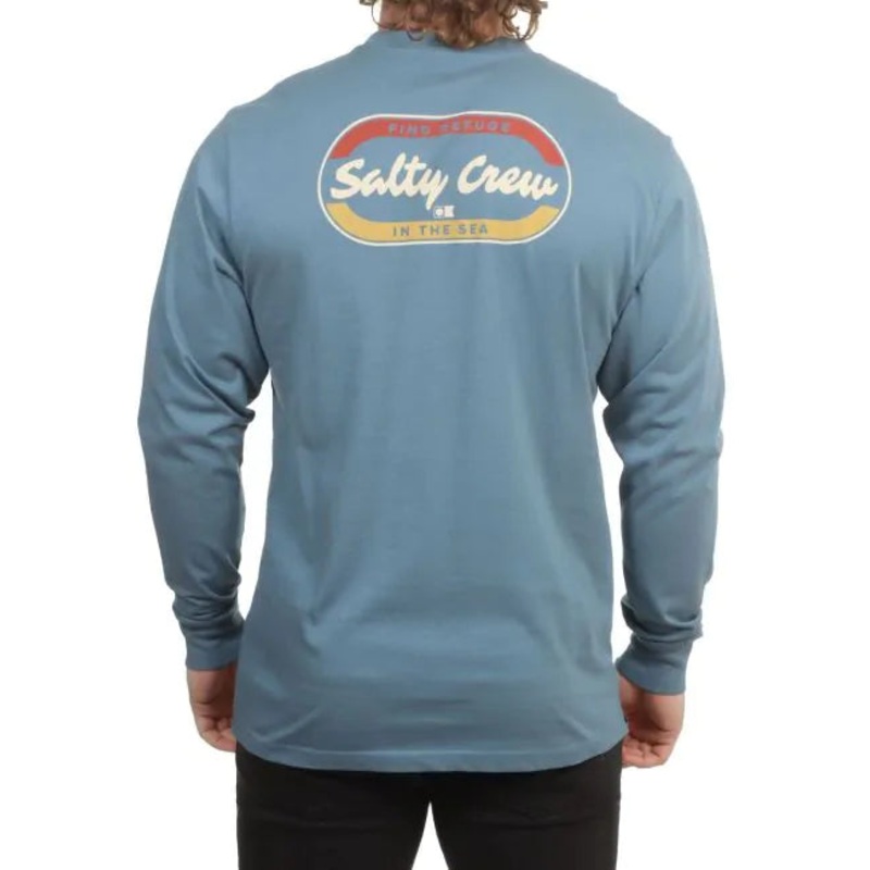 Salty Crew Men’s Capsule Long Sleeve Tee Slate Small