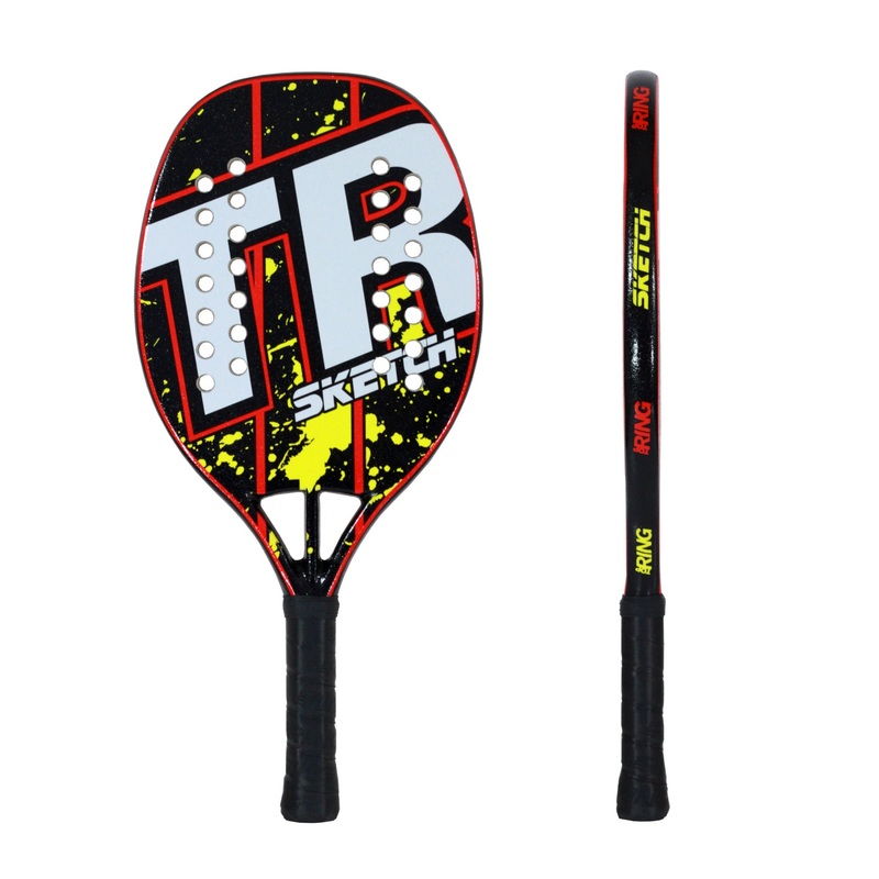 Top Ring SKETCH RED / YELLOW Beach Tennis Racket