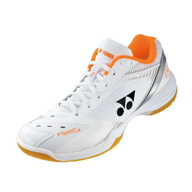 2023 Yonex Power Cushion 65 X3 Shoes (White/Orange)