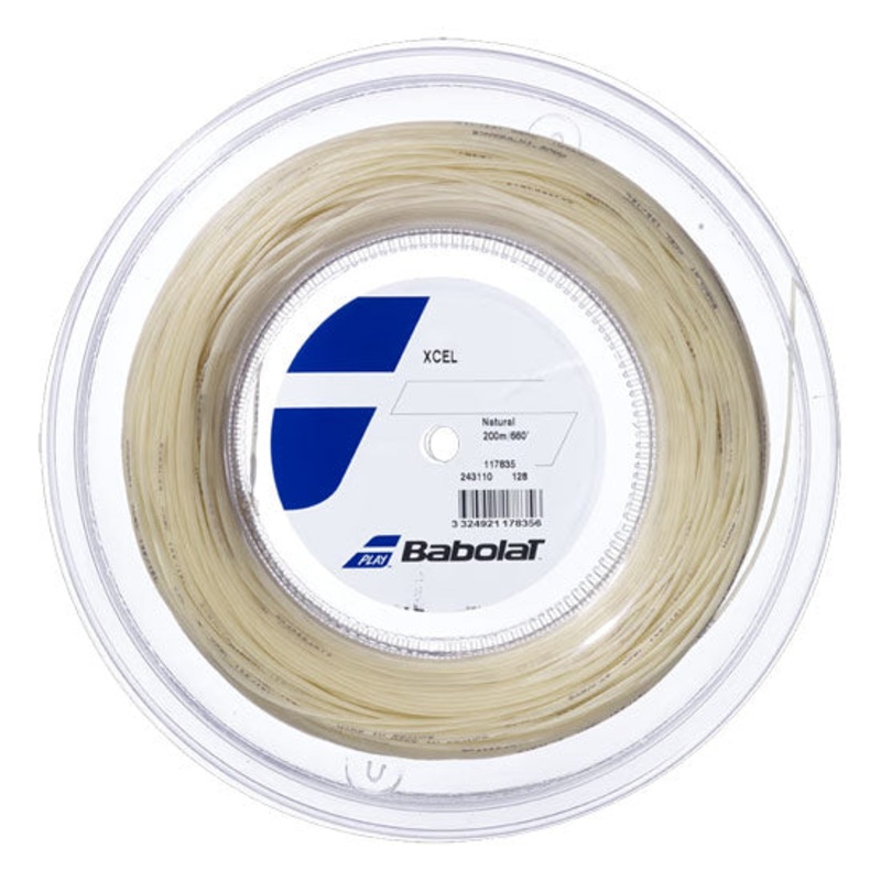 Babolat Xcel 660 1.35mm/200m Tennis String 200m Reel BLACK
