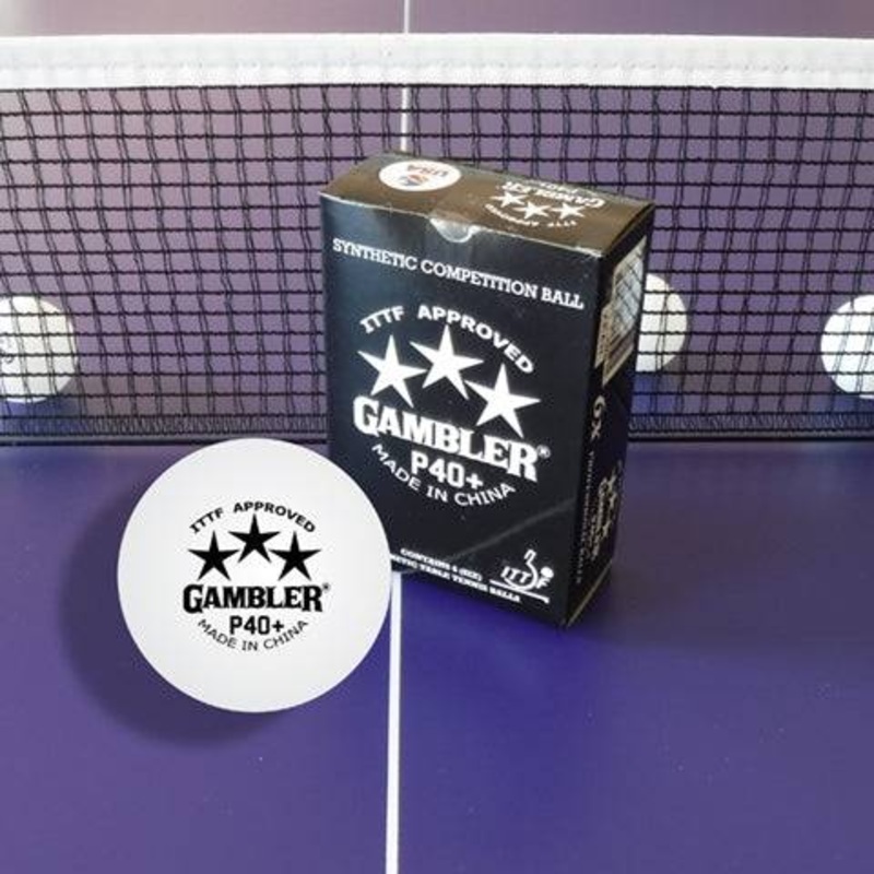 Gambler P40+ 3 Star Table Tennis Ball – 6 Pack