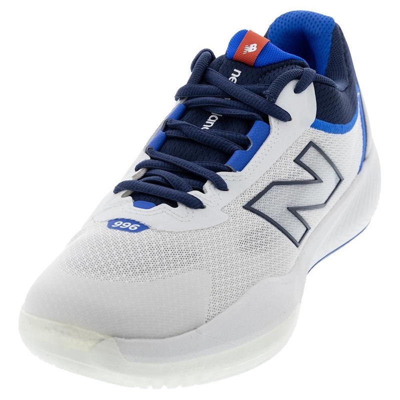Men’s FuelCell 996v6 2E Width Pickleball Shoes White and Team Navy