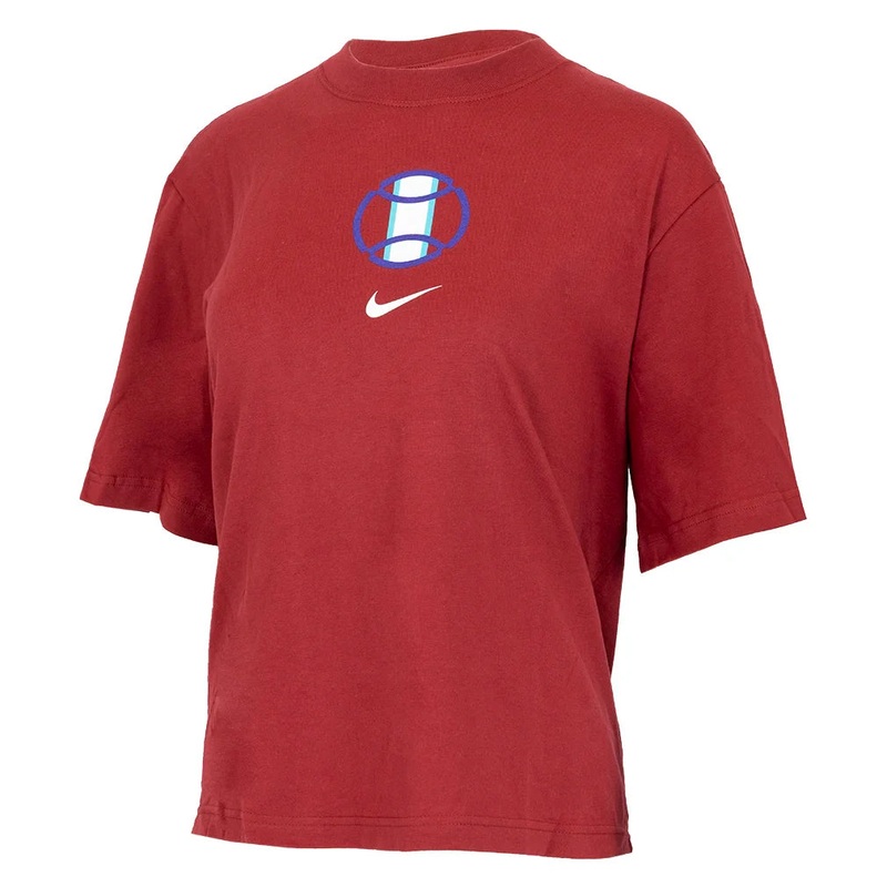 Women`s Paris Cotton Short Sleeve Boxy Tennis Top
