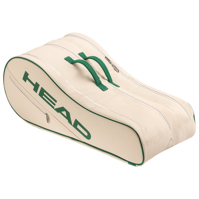 Head Arthur Ashe 2025 Limited Edition Tennis Racket Bag – White/Green White/Green 9 Rackets
