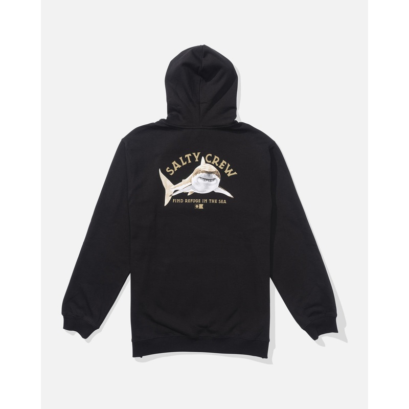 Salty Crew Boys’ Lurking Fleece Hoodie Black Small