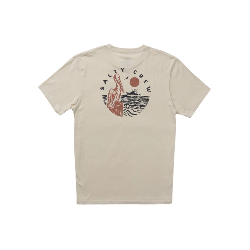 Salty Crew Men’s Stakeout Premium SS Tee Bone Small