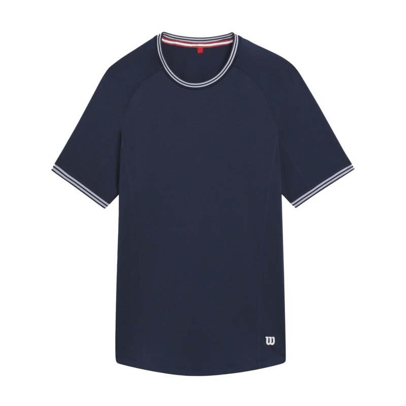 Wilson Court Performance Crew T-Shirt Men – Navy Classic Navy M