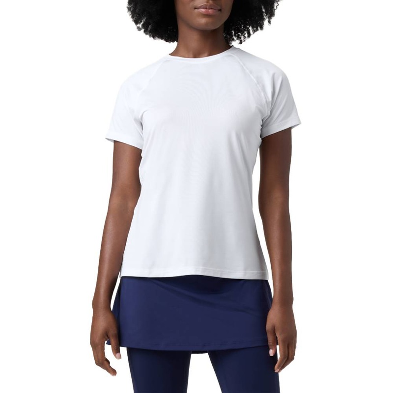 Fila Women’s Essentials Short Sleeves Mesh Back Top (White)