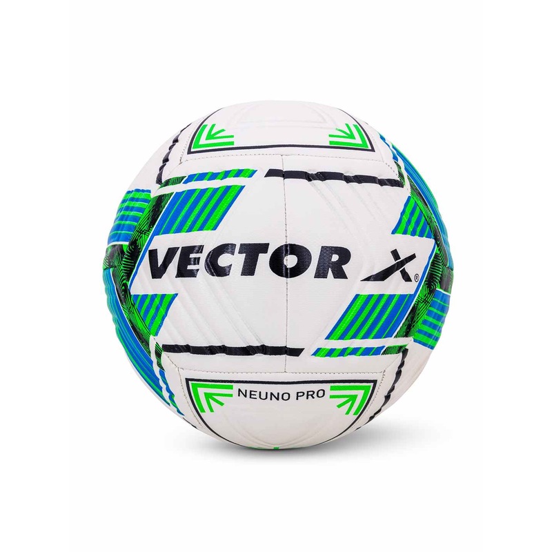 VECTOR X Premium Neuno Pro TPU 3D Embossed Machine Stitched Football | Kibi SPorts 5 White