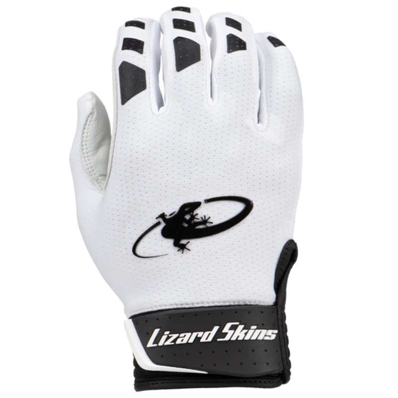 Lizard Skins Youth Komodo V2 Batting Gloves Diamond White Youth Small