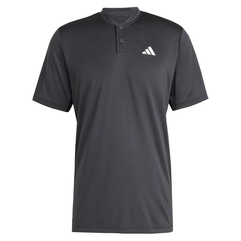 Men`s Club Henley Tennis Polo Black