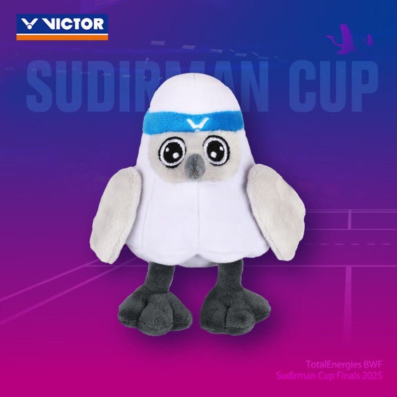 VICTOR 2025 Sudirman Cup Finals Stuffed Toy PGSC2523 A-White/Blue