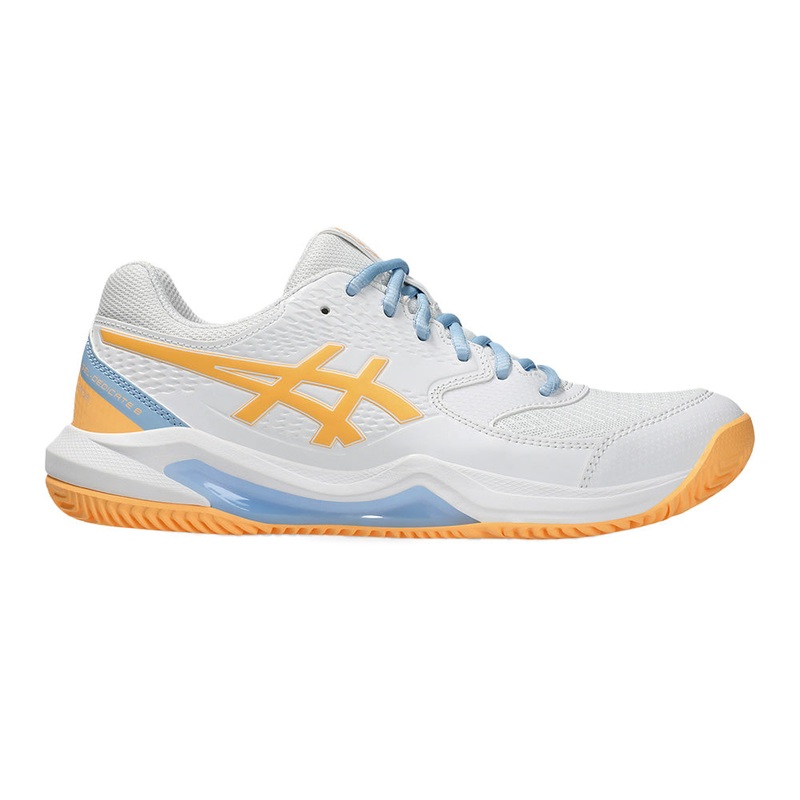 ASICS GEL DEDICATE 8 Padel White/Orange W FW25 (Zapatillas)