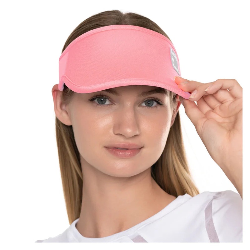 Women`s Lucky Logo Stretch Tennis Visor Flamingo