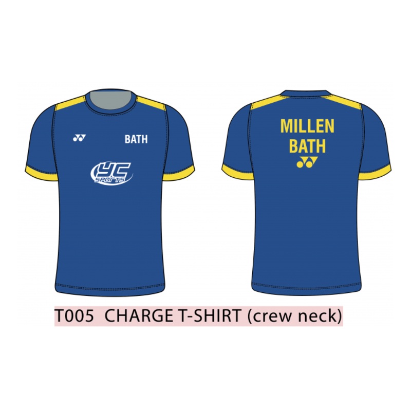Bath T005 Charge T-Shirt Women XS Blue/Yellow