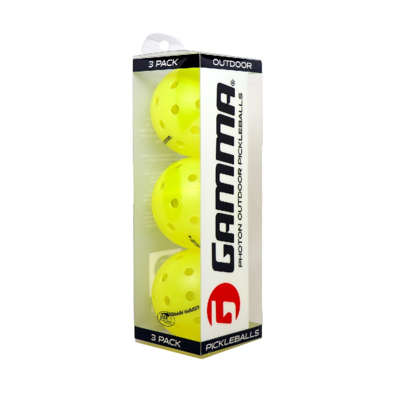 Gamma Sports Pickleball Balls Photon Outdoor – 3 Pack